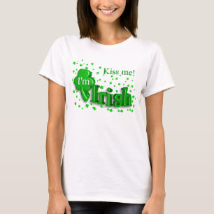 Kiss Me I'm Irish Ladies St. Patrick's Day T-shirt