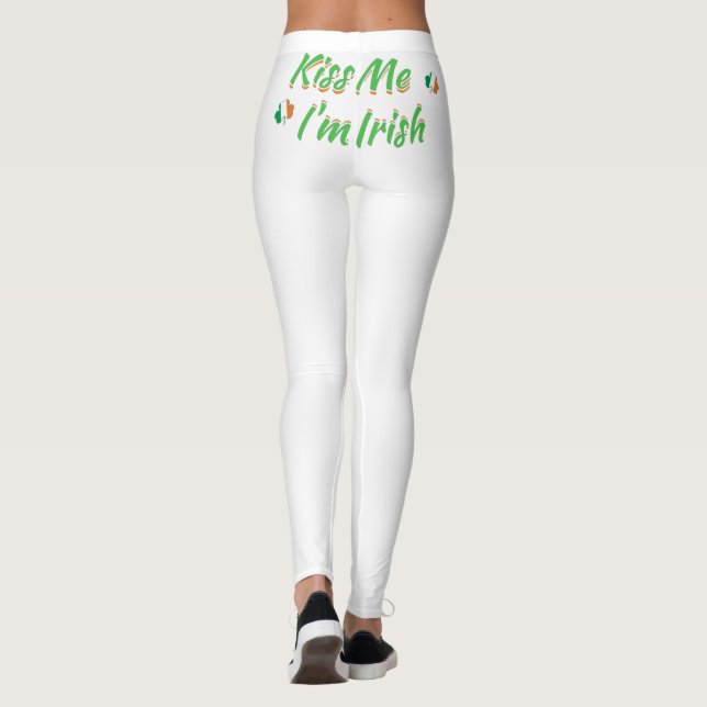 Kiss Me I'm Irish Leggings (Back)