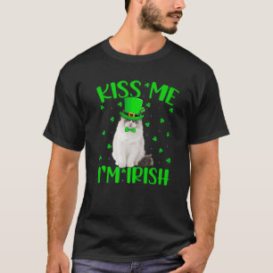 Kiss Me I'm Irish Leprechaun Hat Ragdoll St. Patri T-Shirt
