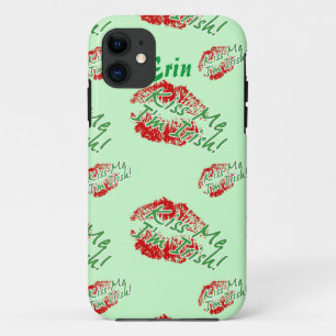 Kiss me I'm Irish Lips (Green) iPhone 5 case