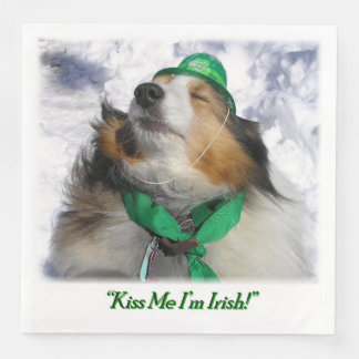 Kiss Me I'm Irish! Napkin