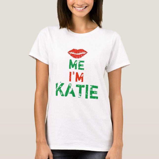 Kiss Me I'm Irish Personalised Name St. Paddy's T-Shirt (Front)