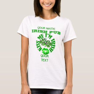 Kiss me I'm Irish personalised St Patrick's day T-Shirt