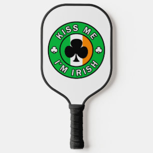 Kiss Me I'm Irish Pickleball Paddle