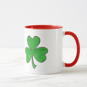 Kiss Me I'm Irish St. Patrick's Day Shamrock Green Mug