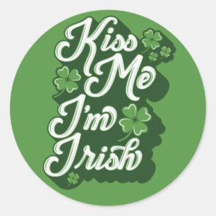 KISS ME, I'M IRISH / St. Patrick's Day Stickers