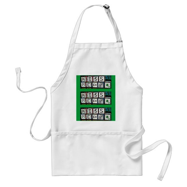 Kiss Me I'm Irish Standard Apron (Front)