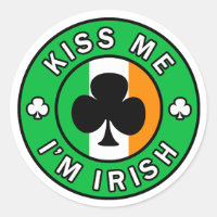 Kiss Me I'm Irish sticker