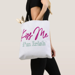 'kiss me i'm irish' T-Shirt Tote Bag