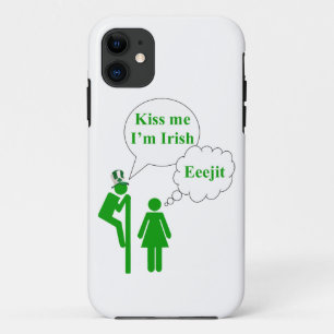 Kiss me I'm, Irish toilet sign iPhone 11 Case