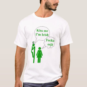 Kiss me I'm Irish toilet sign T-Shirt