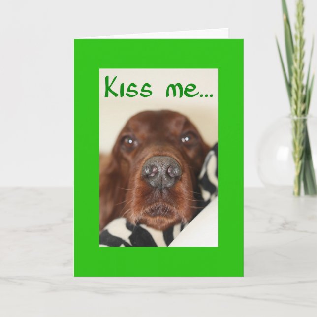Kiss me, I'm Irish too Card (Front)