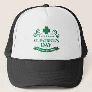 kiss me i'm irish trucker hat