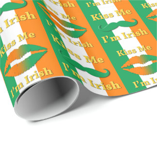 Kiss me I'm Irish Wrapping Paper
