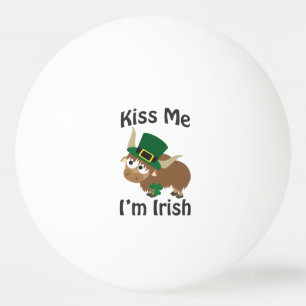 Kiss me I'm Irish Yak Ping Pong Ball