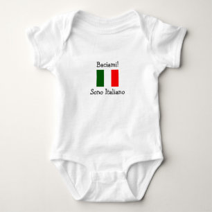 Kiss Me! I'm Italian (boy) Baby Bodysuit