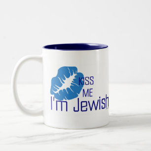 Kiss Me I'm Jewish Mug