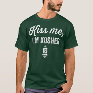 Kiss Me I'm Kosher Funny Jewish Hebrew Traditional T-Shirt