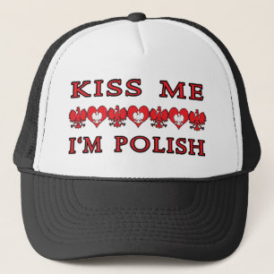 Kiss Me I'm Polish Trucker Hat