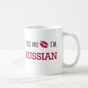 Kiss Me I'm RUSSIAN Coffee Mug