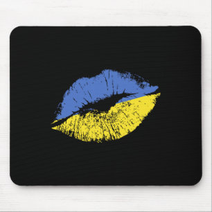 Kiss Me I'm Ukrainian! Proud Ukrainian Valentine's Mouse Pad