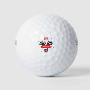 Kiss Me I'm Vaccinated Golf Balls