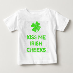 Kiss Me Irish Cheeks DS Baby T-Shirt