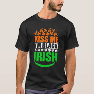 Kiss Me It's My Birthday Patricks Day Irish Clover T-Shirt