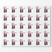 Kiss Me Lipstick Wrapping Paper (Flat)