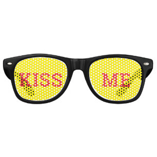 KISS ME retro Shades / Fun Party Sunglasses