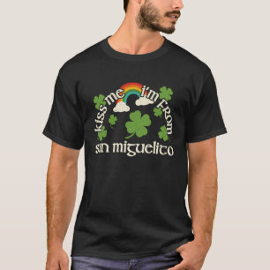 Kiss Me Shamrock  City St Patrick's Day San Miguel T-Shirt
