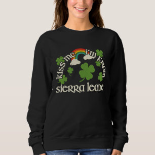 Kiss Me Shamrock  Funny St Patrick's Day Sierra Le Sweatshirt