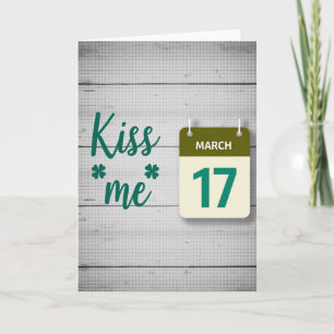 Kiss Me St Patricks Day Card