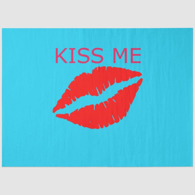 Kiss Me Tissue Paper (Front)