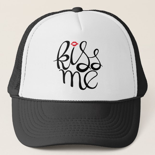 Kiss Me Trucker Hat (Front)