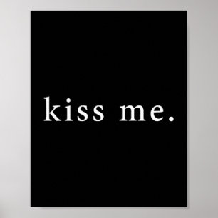 Kiss Me Valentine's Day Minimalist Poster