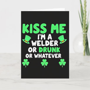 Kiss Me Whatever St Patricks Card