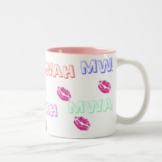 Kiss (Mwah)Mug Two-Tone Coffee Mug