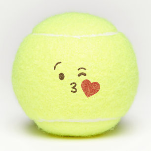 Kiss My Ace! Kawaii Cute Emoticon Emoji Tennis Balls