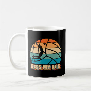 Kiss My Ace Volleyball For Volleyball Players Coffee Mug