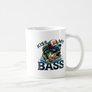 Kiss My-b Funny Fishing Fisherman Women Men Coffee Mug
