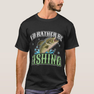 Kiss My Bass Fishing Humour Design T-Shirt