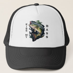 Kiss My Bass Fishing Trucker Hat