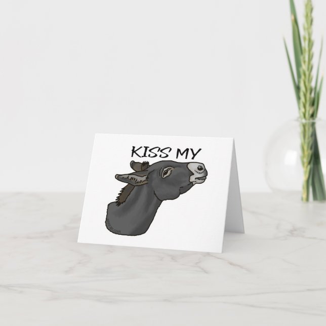 Kiss My... Burro Card (Front)