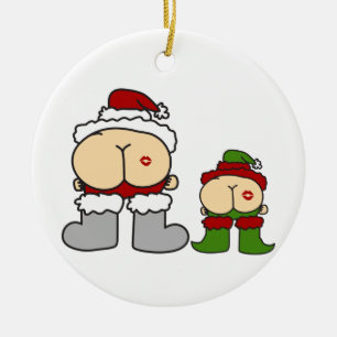 Kiss My Ceramic Ornament