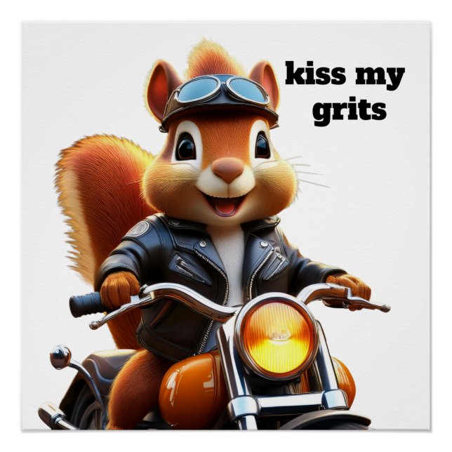 Kiss my grits poster (Front)