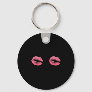 Kiss My Lips S Valentines Day Graphic Key Ring