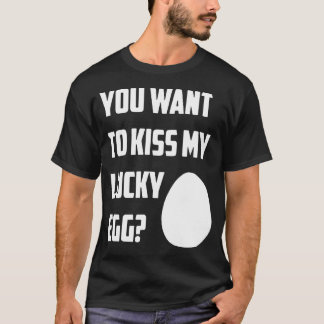 Kiss My Lucky Egg Mens Boys Cool Runnings Bob Sled T-Shirt