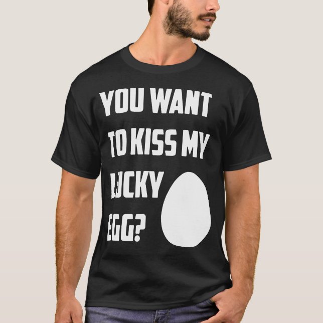 Kiss My Lucky Egg Mens Boys Cool Runnings Bob Sled T-Shirt (Front)
