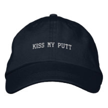 'Kiss My Putt' Playful Dad Golf Style Funny Sporty